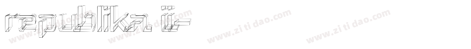 Republika II字体转换